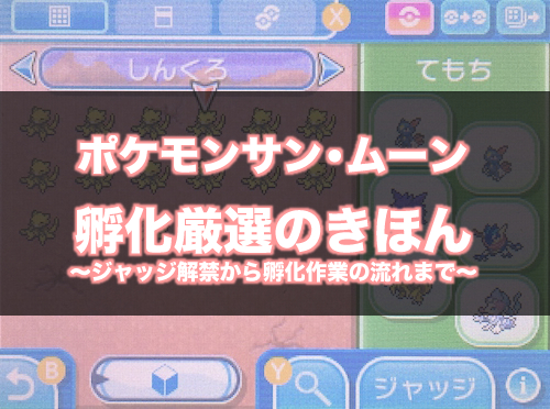 ポケモンusum 孵化厳選の方法まとめ 孵化場所 必要なアイテムやポケモンなど サン ムーン攻略 レコメンタンク